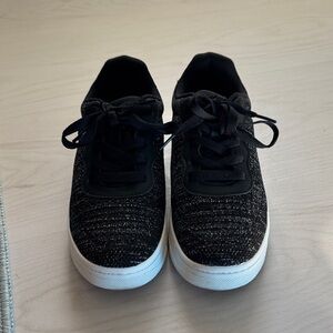 Sparkly Black and White Women's Sneakers